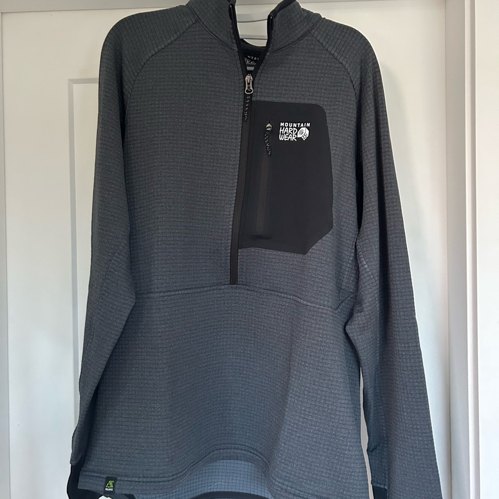 Mountain Hardwear Gray Textured Pullover